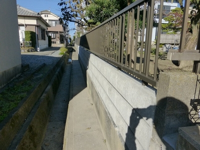 リフォーム後のフェンスの塀