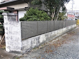 リフォーム後のブロック塀