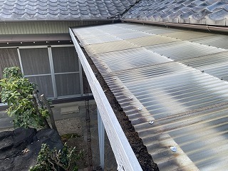 切り詰めリフォーム前のテラス屋根