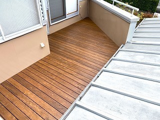 リフォーム後のバルコニー