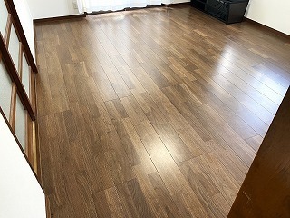 張り替えリフォーム後のLDK