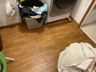 リフォーム前の洗面・洗濯・脱衣所