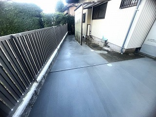 フェンスを取り付けたリフォーム後