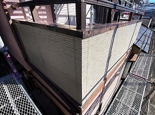 リフォーム後のバルコニーの外壁 リフォーム後のバルコニーの外壁