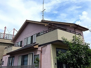 塗り替えリフォーム前の外観