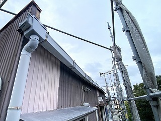 取り替えリフォーム前の角樋