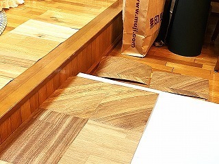 段差があるDKとリビングの境 段差があるDKとリビングの境