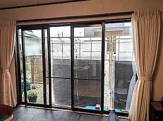内窓を取り付けるリフォーム前 内窓を取り付けるリフォーム前