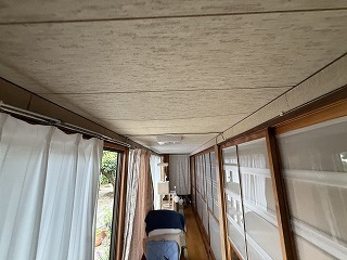 張り替えリフォーム前の広縁の天井