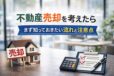 不動産売却を考えたら、まず知っておきたい流れと注意点