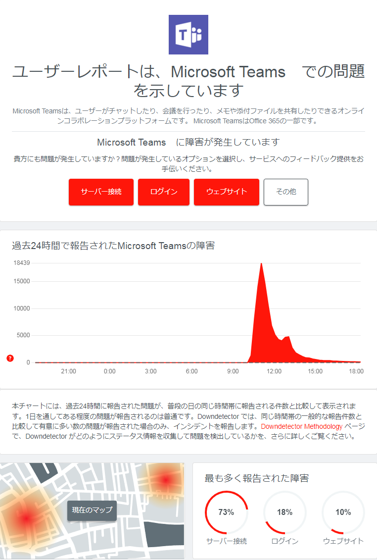 microsoft障害