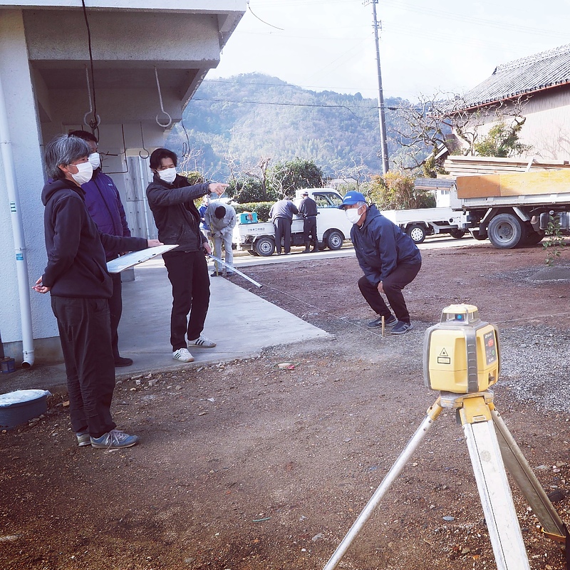 現地打ち合わせ　Ota建築設計