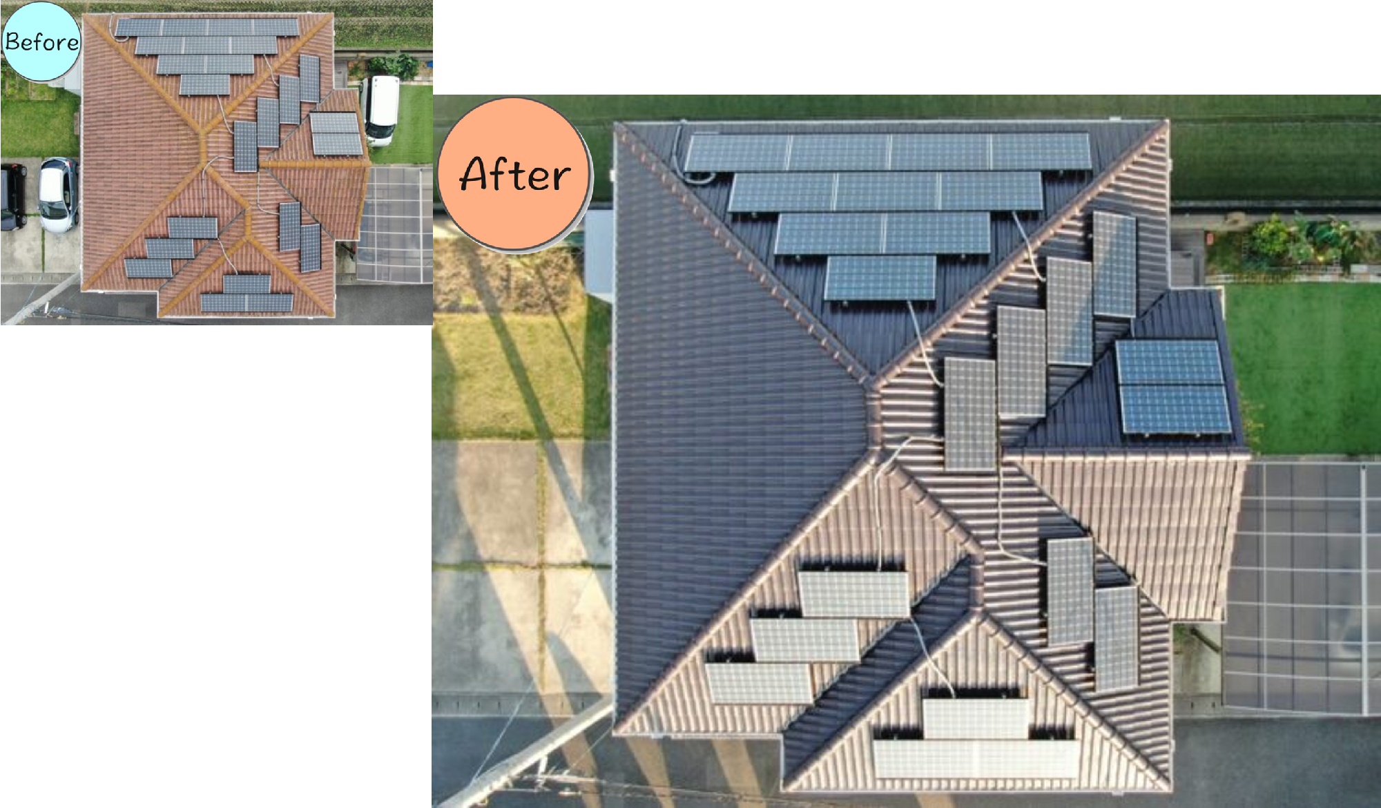 板野郡藍住町S様邸[屋]BeforeAfter