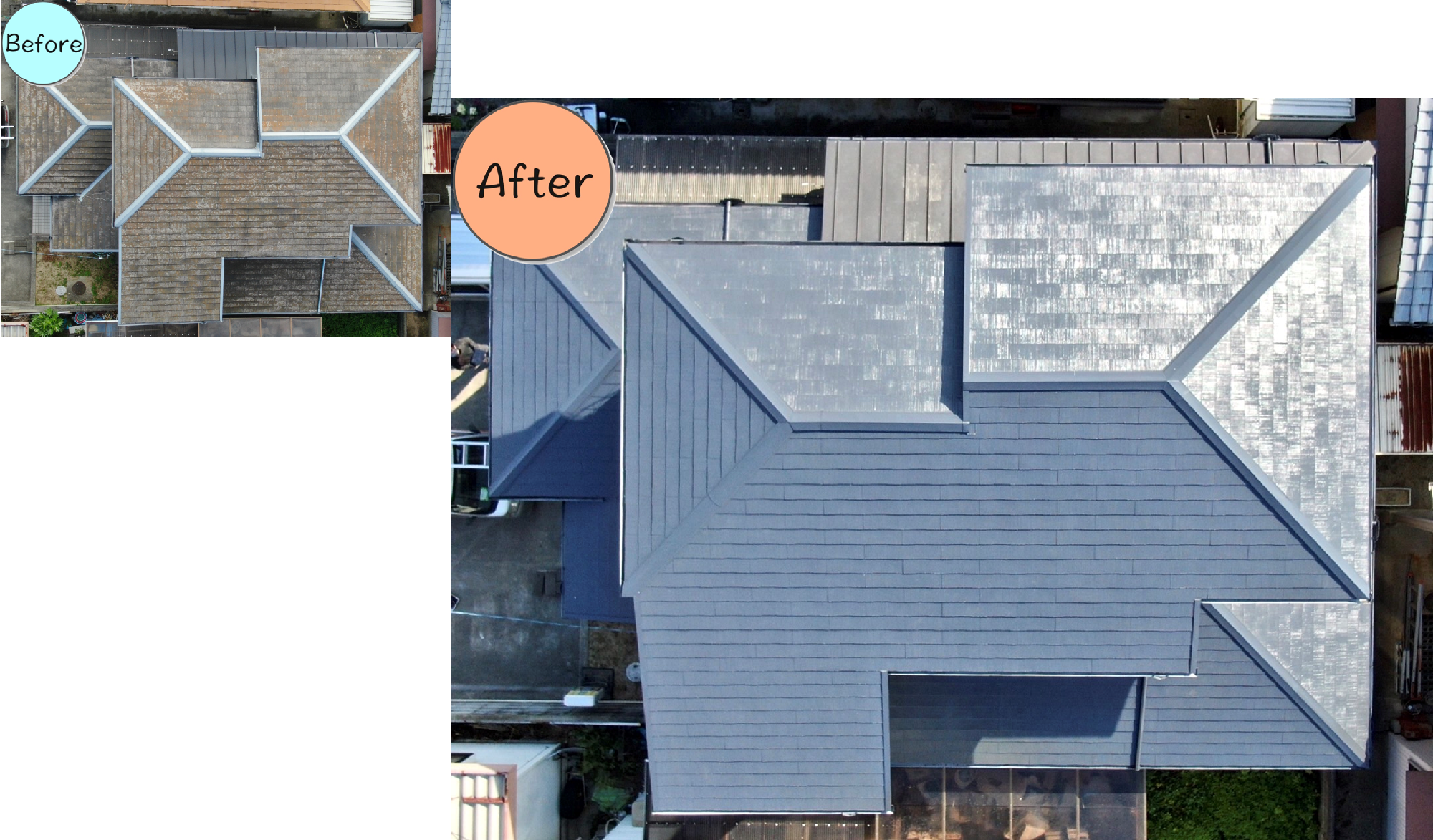 鳴門市瀬戸町M様邸[屋]BeforeAfter