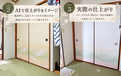 見本帳だけでは分からない。襖の仕上がりを生成AIでイメージできた話