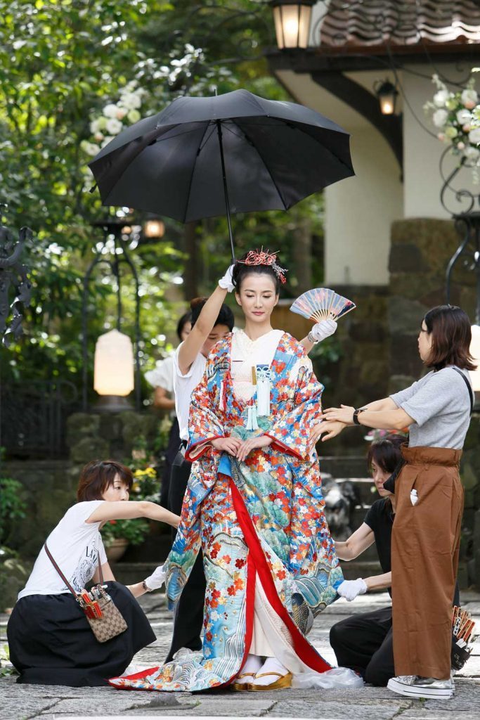 織りと染のコラボレーション 色打掛撮影 着付け師 杉山幸恵 マイベストプロ東京