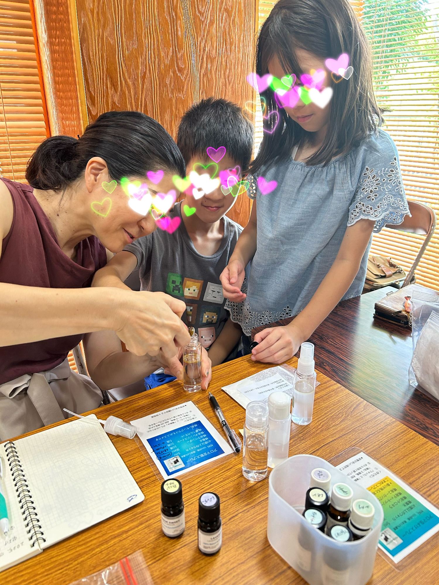 親子でアロマ安眠スプレー作り