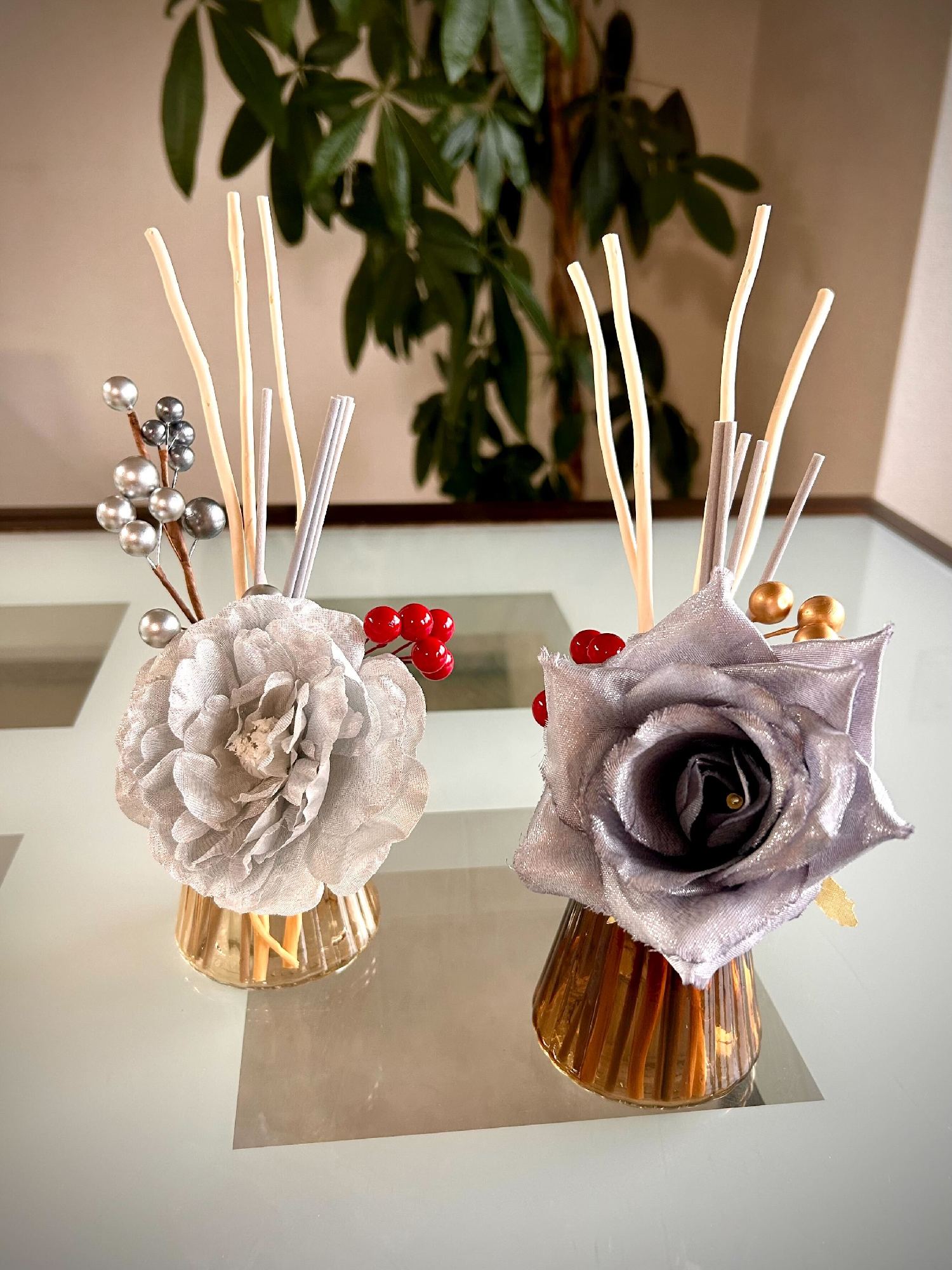 秋冬デコレーションのアロマリードディフューザー