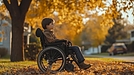 車椅子の少年