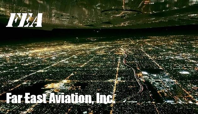 ロサンゼルスの夜景。夜間飛行訓練は良い思い出に