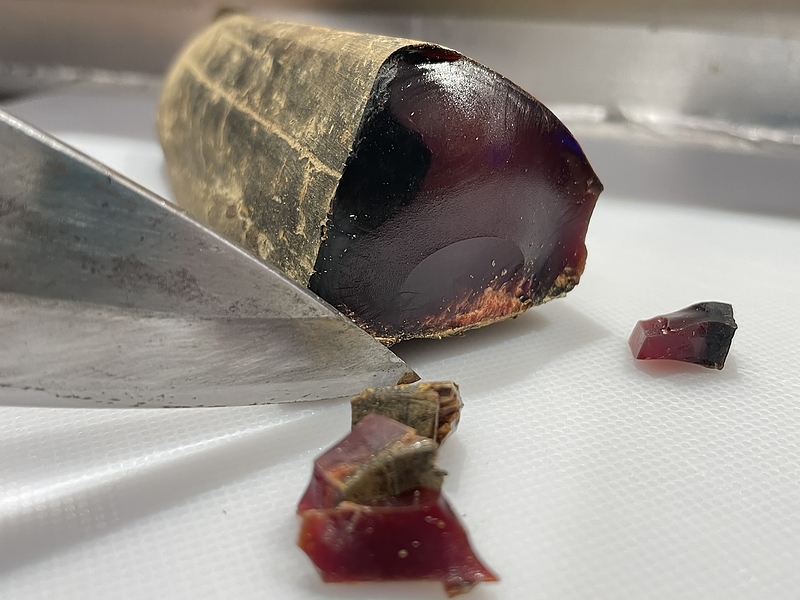 カツオ節の輪切り カツオ節の輪切り