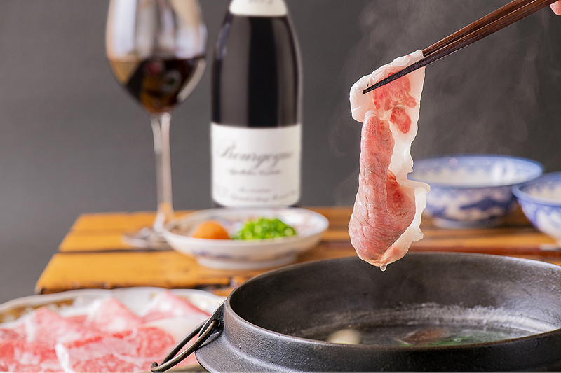 ワインとしゃぶしゃぶ