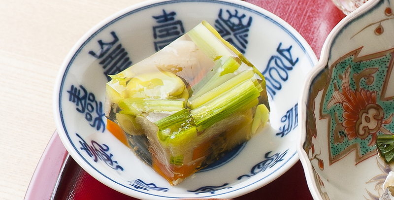 ふぐとお野菜の煮凝り