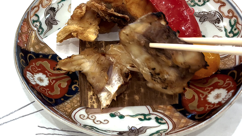 唐揚げと焼きふぐ