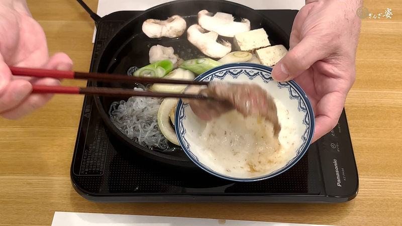 お肉に自然薯 お肉に自然薯