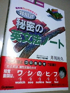 大学入試合格圏シリーズ『井川式・秘密の英文法ノート』1996年刊。