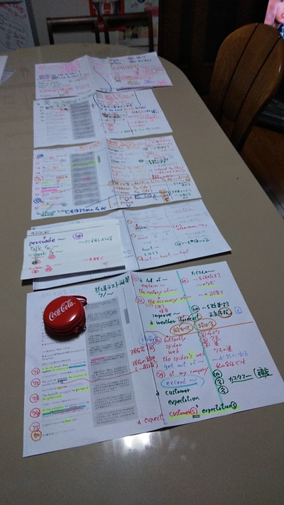 ★（新高1生、4月24日）高校配布の英単語集の例文を20コ演習（きつかったが何とかやり遂げた！）