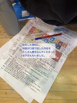 2024年12月23日　小学校でのSDGs出張授業