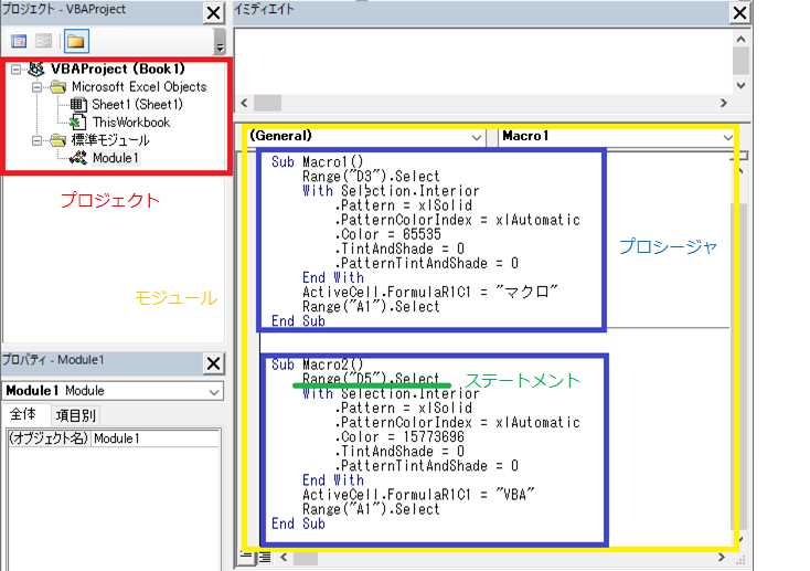 VBAProject構成