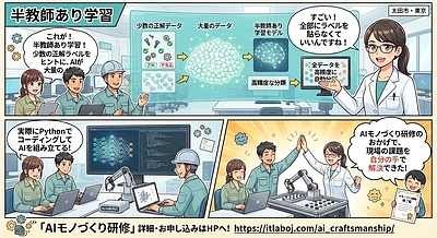 半教師あり学習って何？ それは「少数の正解と大量のデータを組み合わせる手法」です！