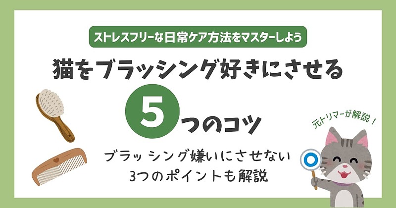 猫ブラッシング好きにさせる 猫ブラッシング好きにさせる