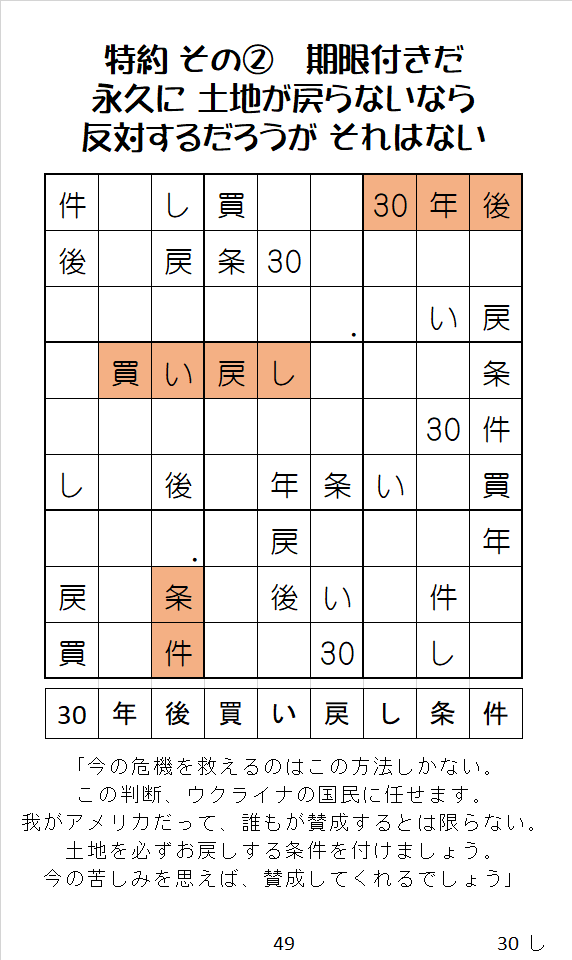 特約がある。30年先には戻る。