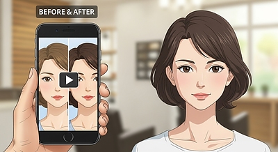 施術中に、インスタグラムの1本の縦型動画（リール動画）を！