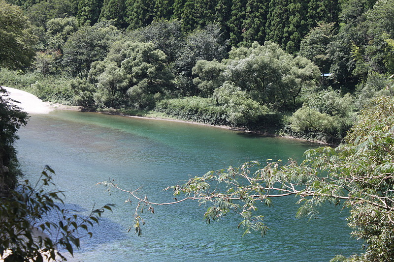 天竜川　豆こぼしトンネル付近