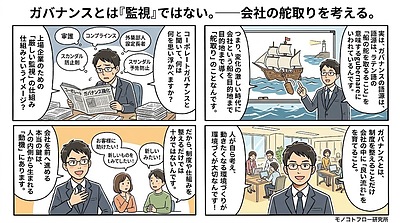 ガバナンスとは「監視」ではない。──会社の舵取りを考える。