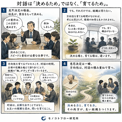 組織は「対話」で育つ。──人が交わる意味を考える。