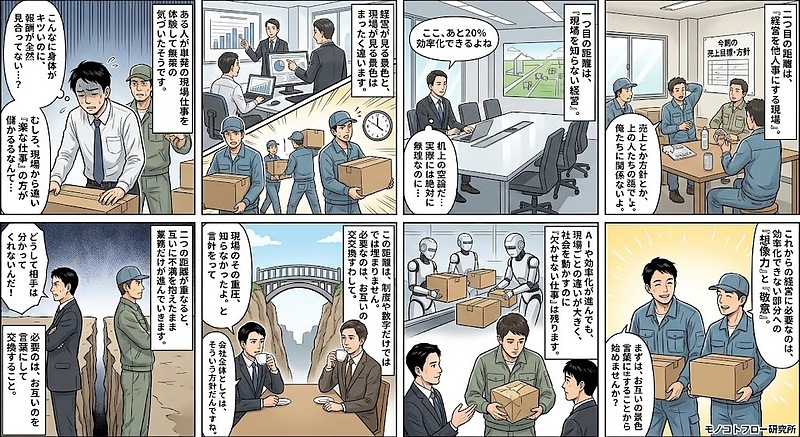 現場を知らない 経営を知らない 現場を知らない 経営を知らない