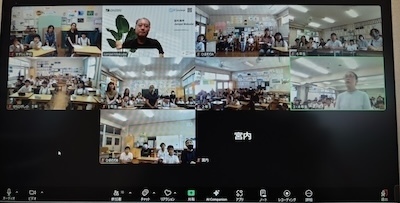 広島県世羅郡世羅町立せらひがし小学校にてリモート授業を行いました。