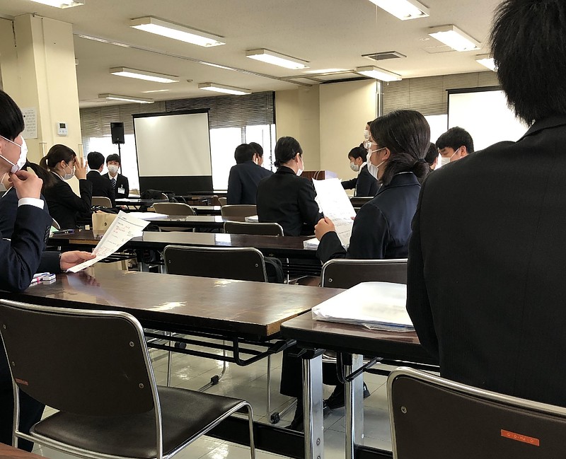 今年の新入社員研修の風景