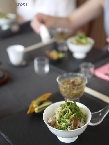 比内地鶏の棒棒鶏素麺