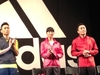 太田雄選手フェンシングのポージング「アディダス・トレーニング・アカデミー」オープニングイベント