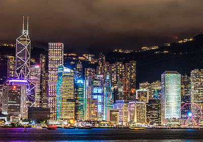 香港の夜景　