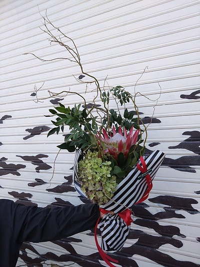 雲龍柳を花束に