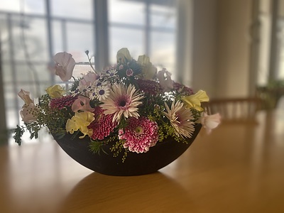 ガーベラで可愛らしく