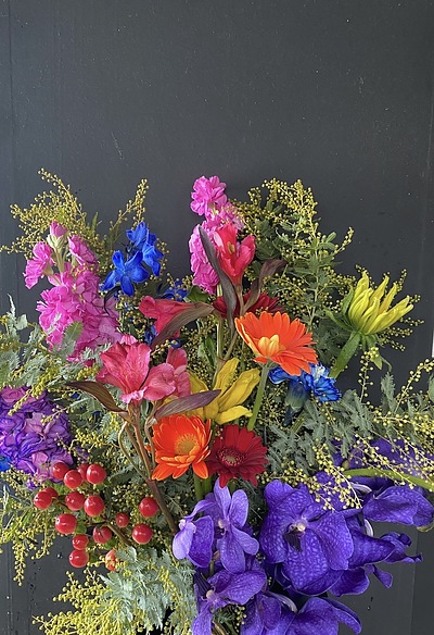 原色をぶつけ合う