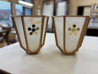 雪洞（ぼんぼり）張替シーズン到来